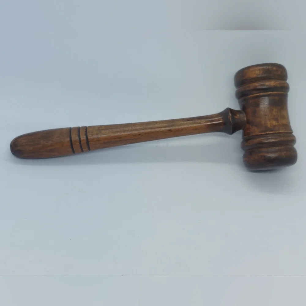 Unbranded wooden gavel